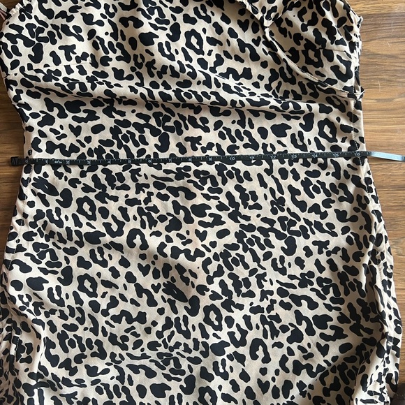 Sugarlips Black and Cream Spaghetti Strap Bodycon Mini Dress - Picture 6 of 9